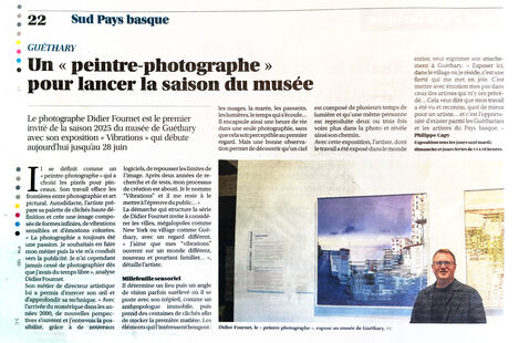 Un « peintre-photographe » pour lancer la saison du musée